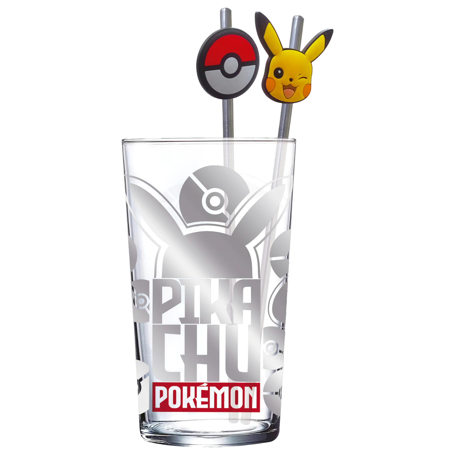 Pokémon Pikachu Szklany kubek z słomkami zdjęcie produktu
