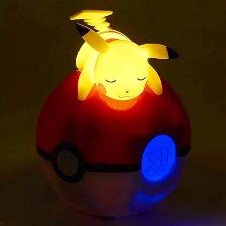 Pokémon Budzik Pokeball z Lampką Pikachu 18 cm zdjęcie produktu