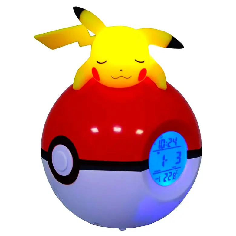 Pokémon Budzik Pokeball z Lampką Pikachu 18 cm zdjęcie produktu