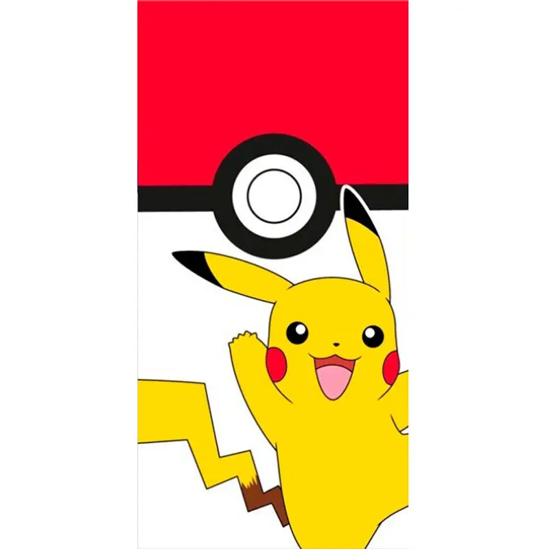 Ręcznik plażowy Pokemon Pikachu Pokeball bawełniany zdjęcie produktu