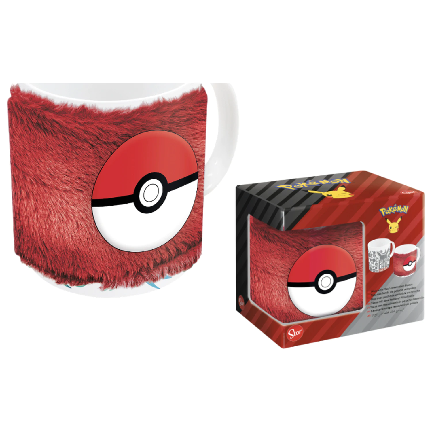 Pokémon Poké Ball Pluszowy Pokrowiec Kubek 325 ml zdjęcie produktu