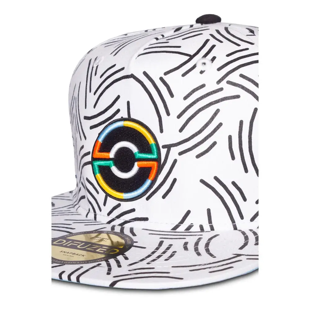 Czapka z daszkiem Pokemon Snapback Pokeball biała zdjęcie produktu