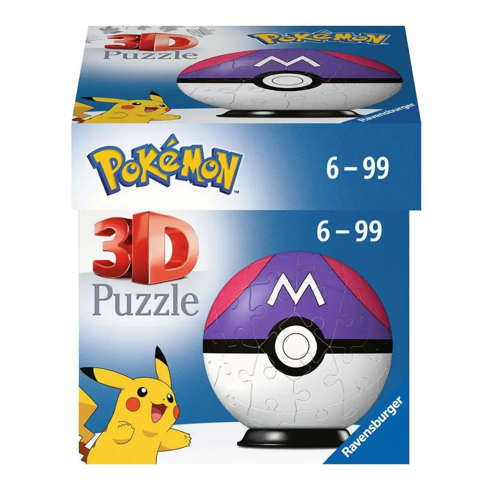 Pokémon Puzzle 3D Pokéballs: Master Ball (54 elementy) zdjęcie produktu