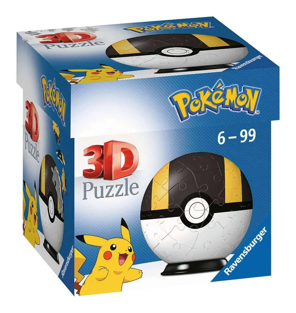 Pokémon 3D Puzzle Pokéballs: Ultra Ball (54 elementów) zdjęcie produktu