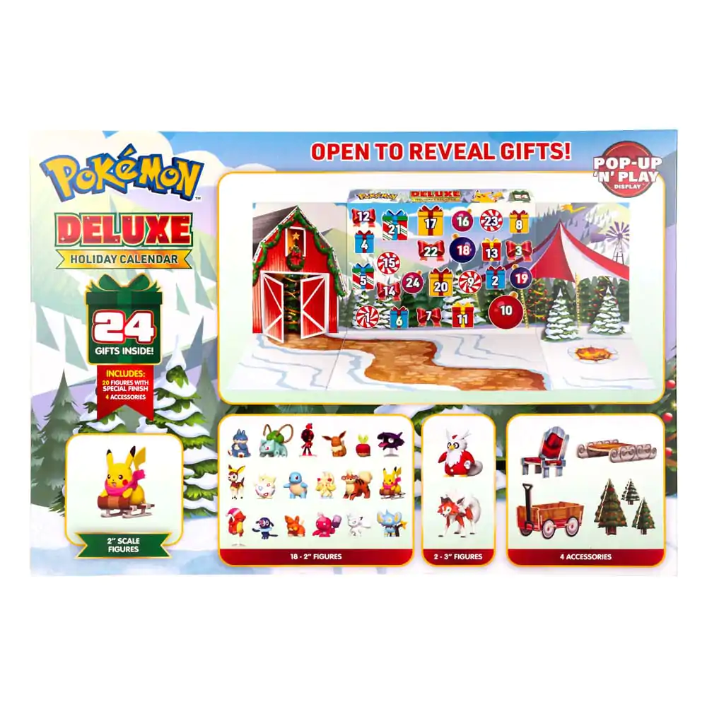 Kalendarz Adwentowy "Pokémon Pop-Up 'N' Play Deluxe" na święta 2025 *Wersja EN* zdjęcie produktu