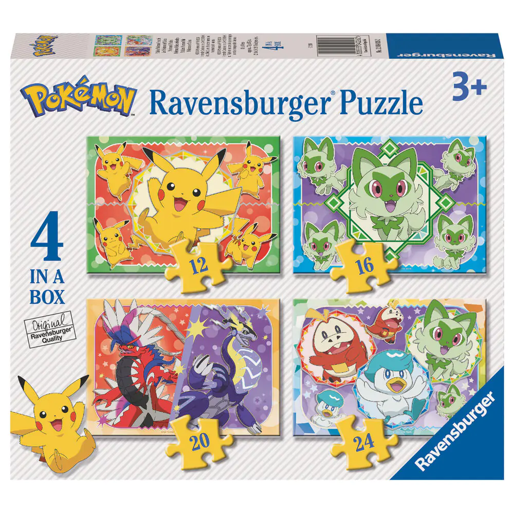 Puzzle Pokemon 12-16-20-24 elementy zdjęcie produktu