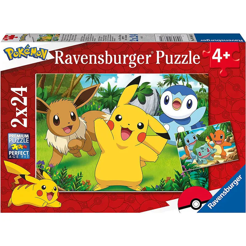 Pokémon Dziecięce Puzzle Jigsaw Pikachu & Friends (2 x 24 sztuki) zdjęcie produktu