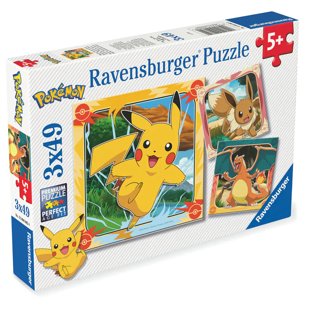 Puzzle Pokemon 3x39 elementów zdjęcie produktu