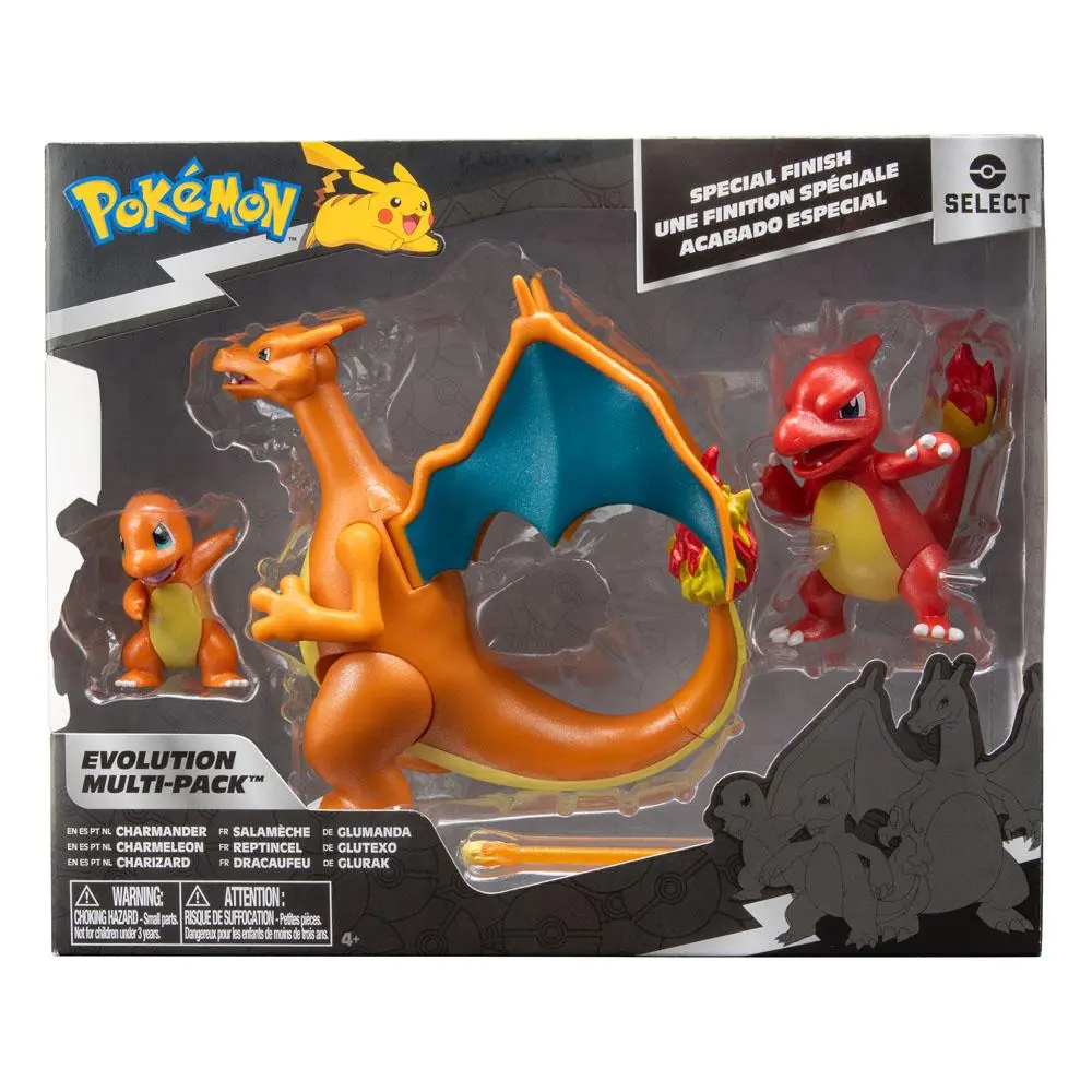 Pokémon Select Zestaw 3 figurek Evolution Charmander, Charmeleon, Charizard zdjęcie produktu