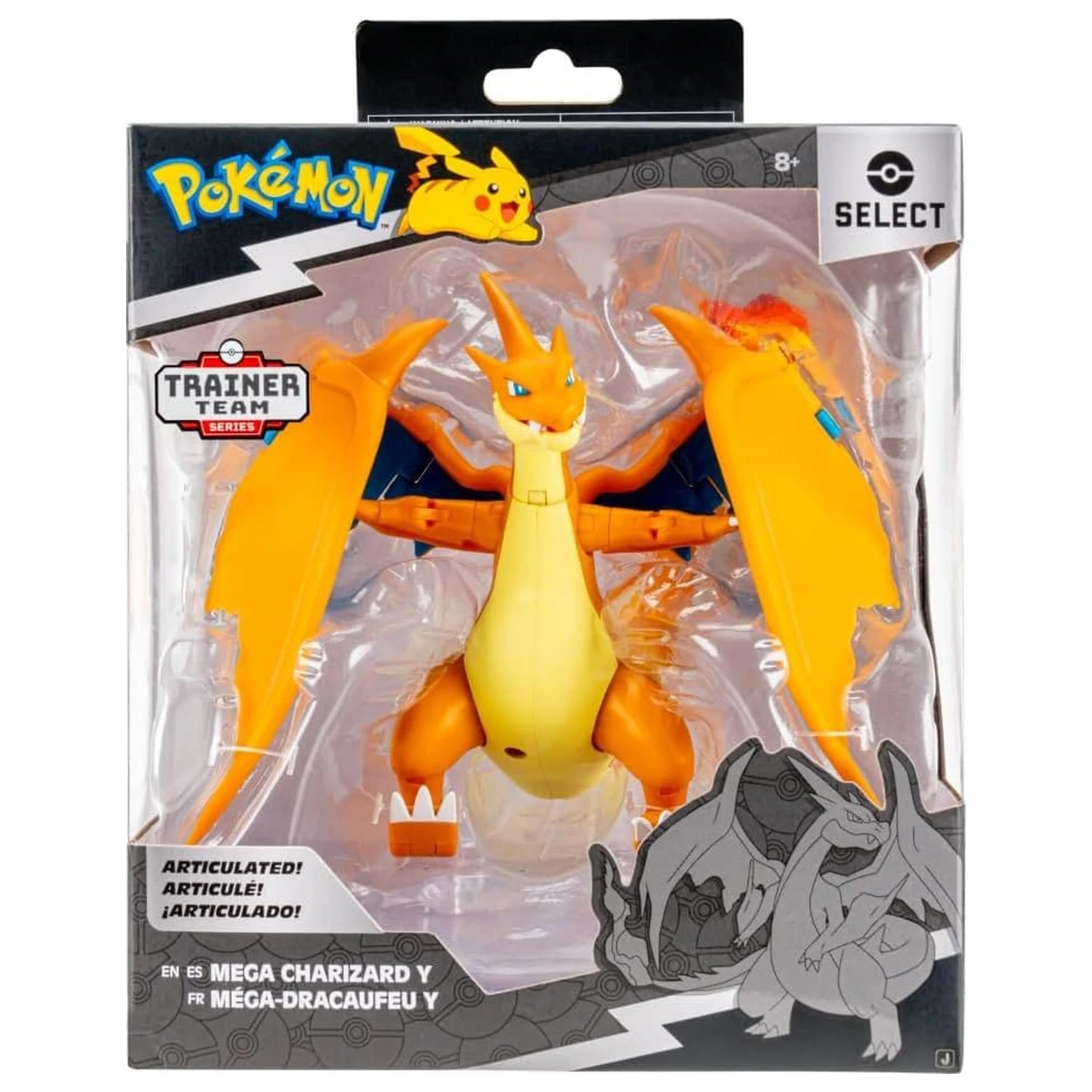 Pokémon Select Super-Articulated Figurka Mega Charizard Y 15 cm zdjęcie produktu
