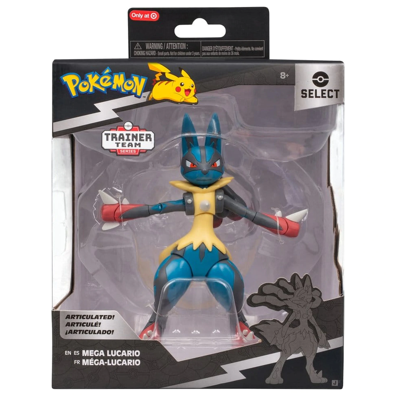 Pokémon Select Super-Articulated Action Figure Mega Lucario Figurka akcji Super-przegubowa zdjęcie produktu