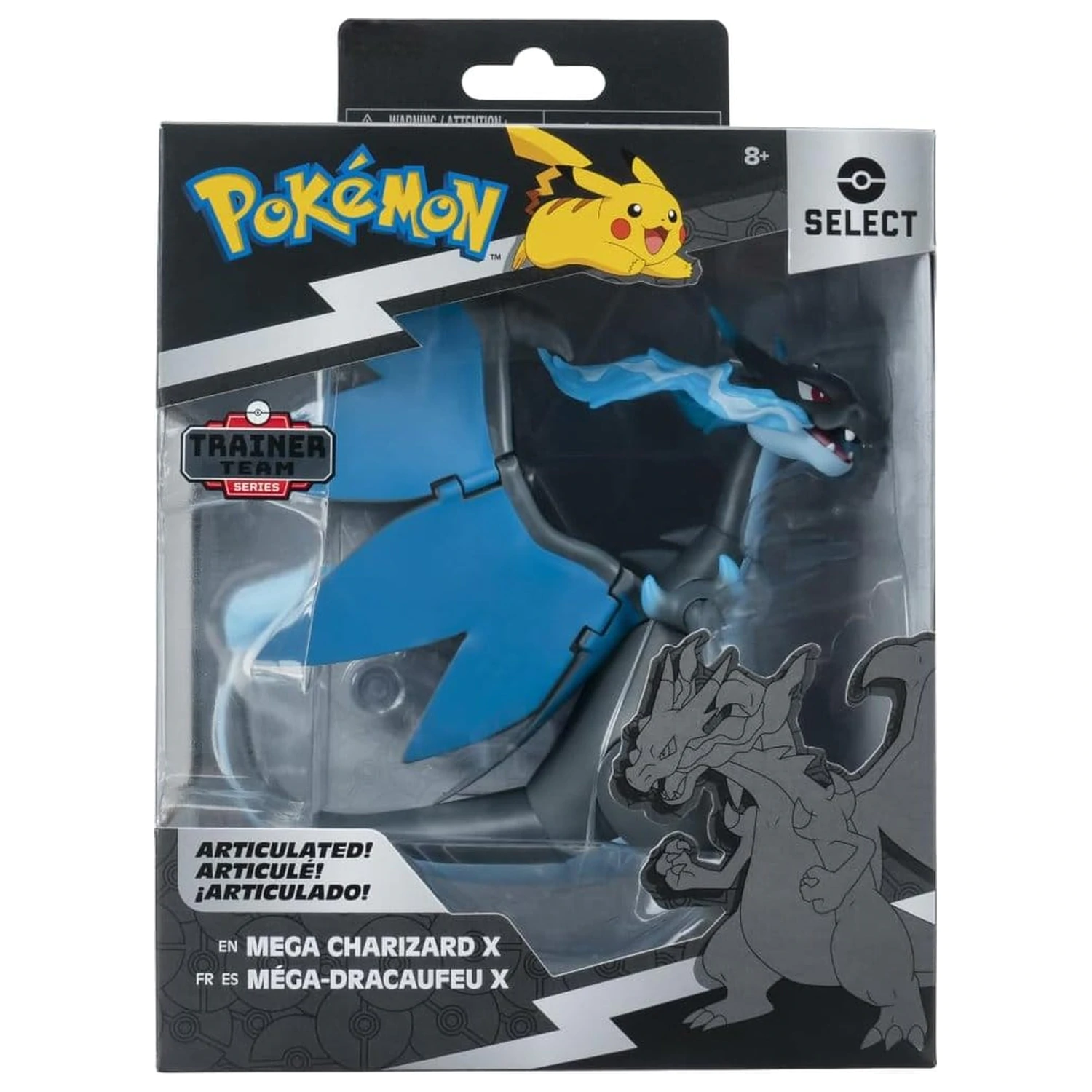Pokémon Select Super-Articulated Figurka Mega Charizard X 15 cm zdjęcie produktu