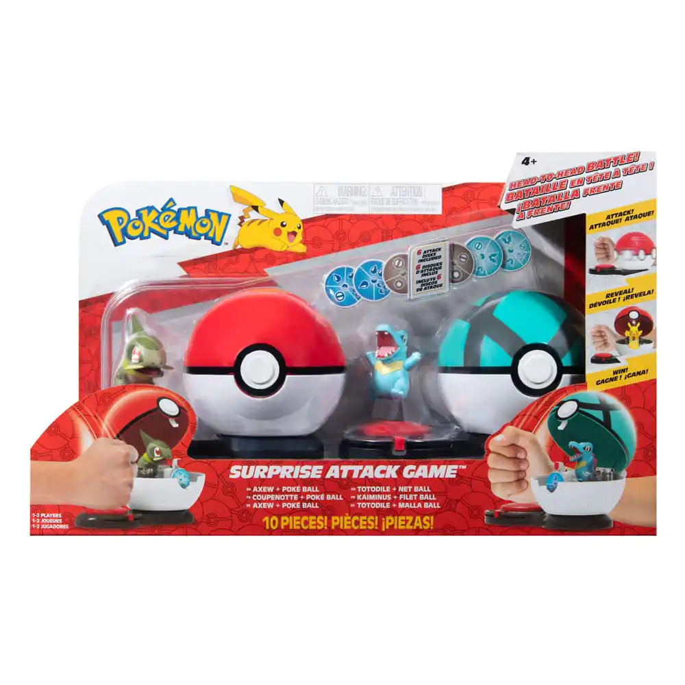 Pokémon Surprise Attack Game Axew & Poké Ball kontra Totodile & Net Ball zdjęcie produktu