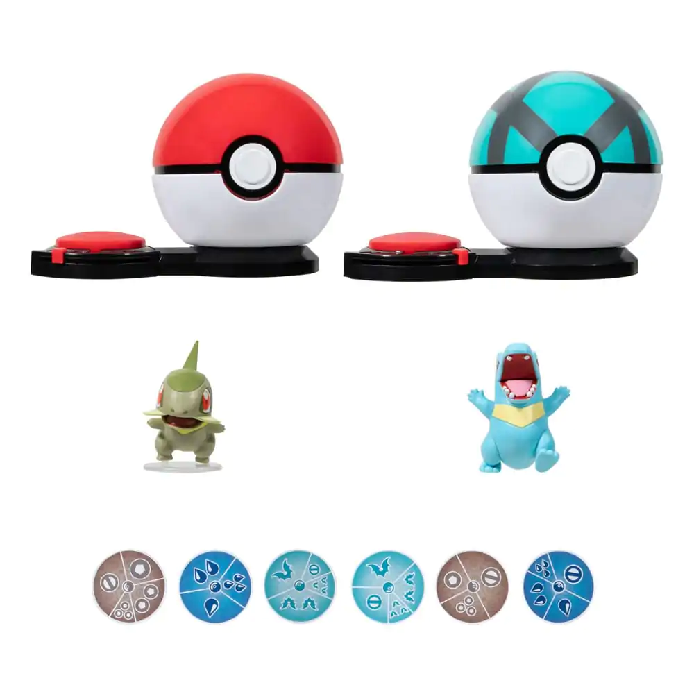 Pokémon Surprise Attack Game Axew & Poké Ball kontra Totodile & Net Ball zdjęcie produktu