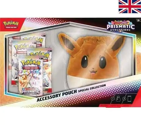 Pokémon TCG Scarlet & Violet 08.5 Prismatic Evolutions Eevee Accessory Pouch Collection *English Version* - Saszetka na akcesoria zdjęcie produktu
