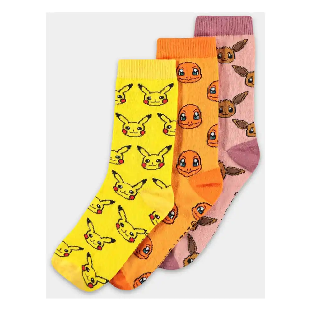 Pokémon Skarpetki 3-pak Three Icons 35-38 zdjęcie produktu