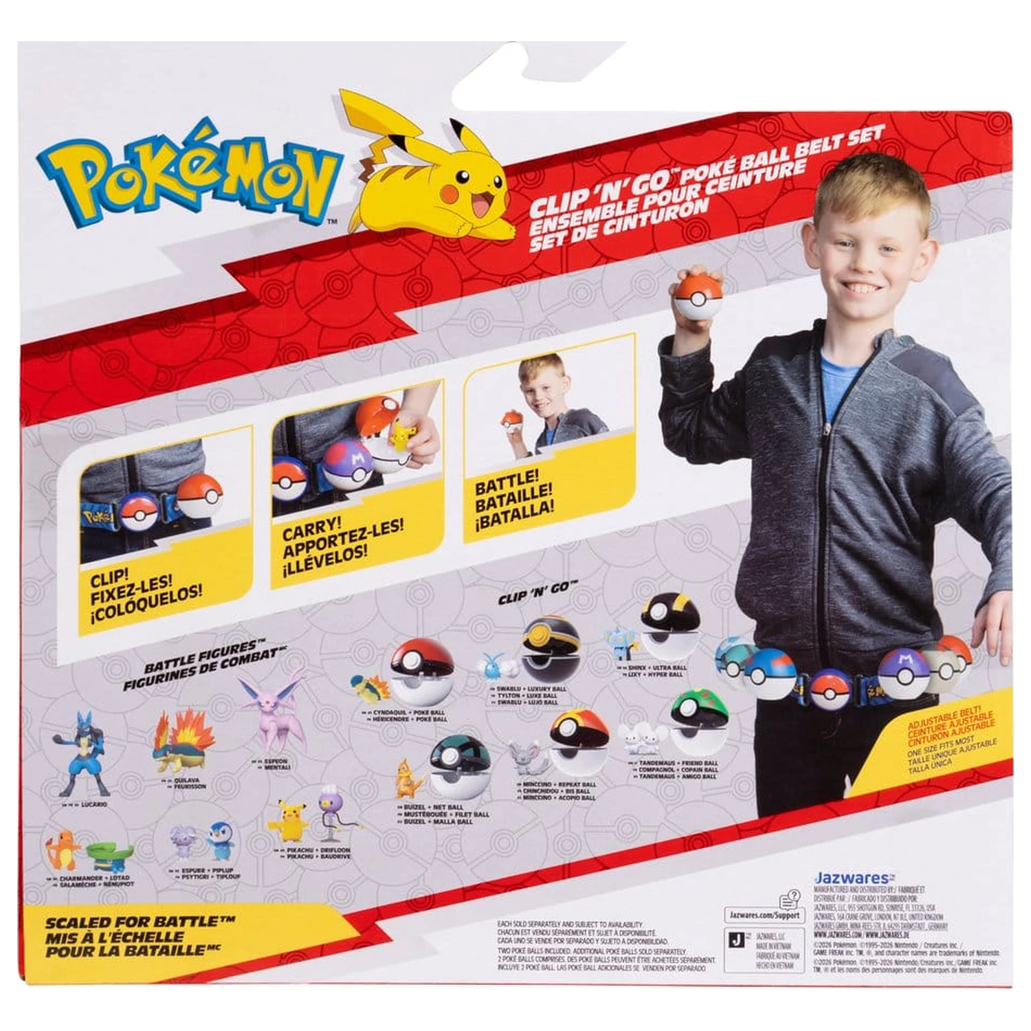 Pokémon Zabawkowy Zestaw Pasek Clip 'n' Go Fennekin zdjęcie produktu