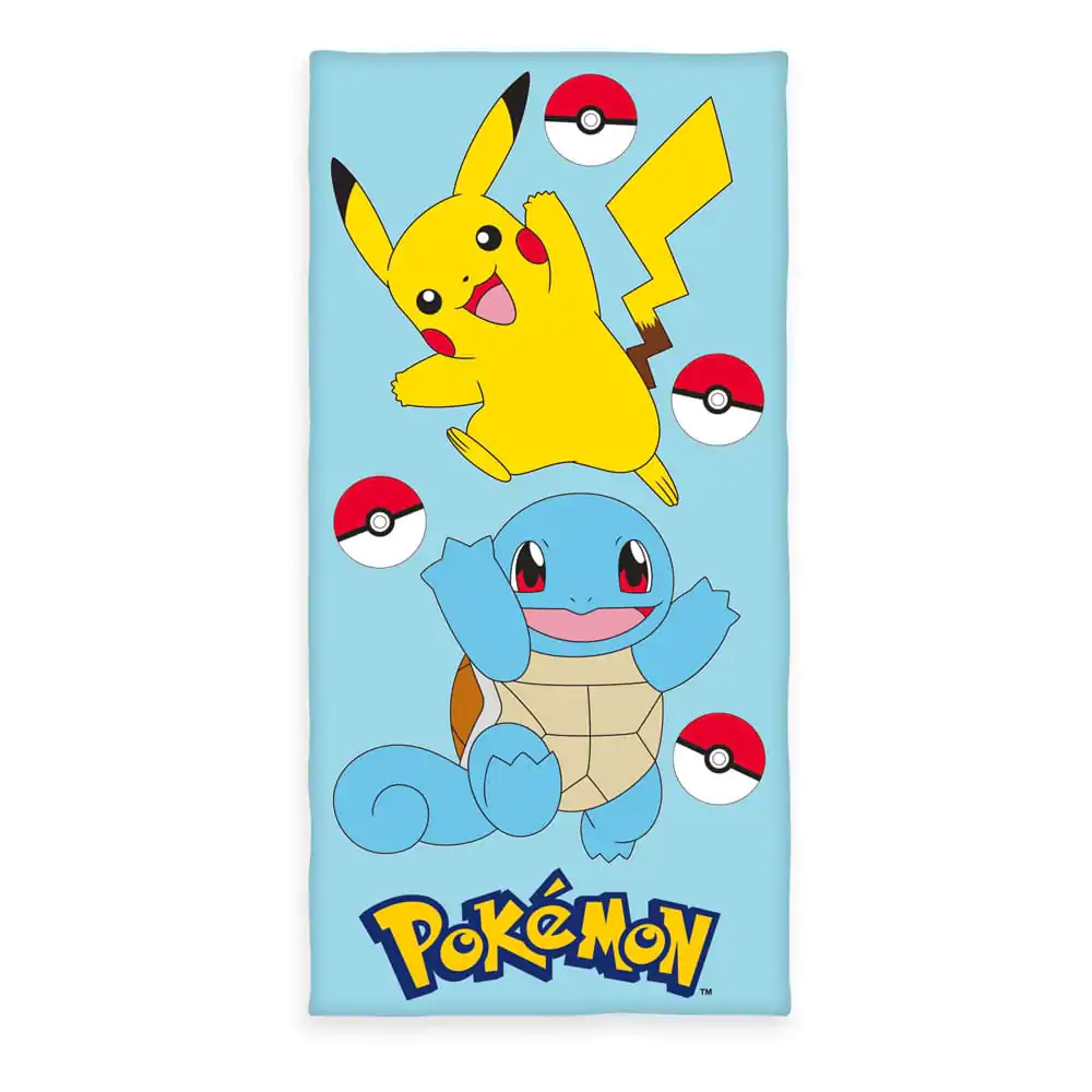 Ręcznik Pokemon Velour Pikachu & Squirtle 75 x 150 cm zdjęcie produktu