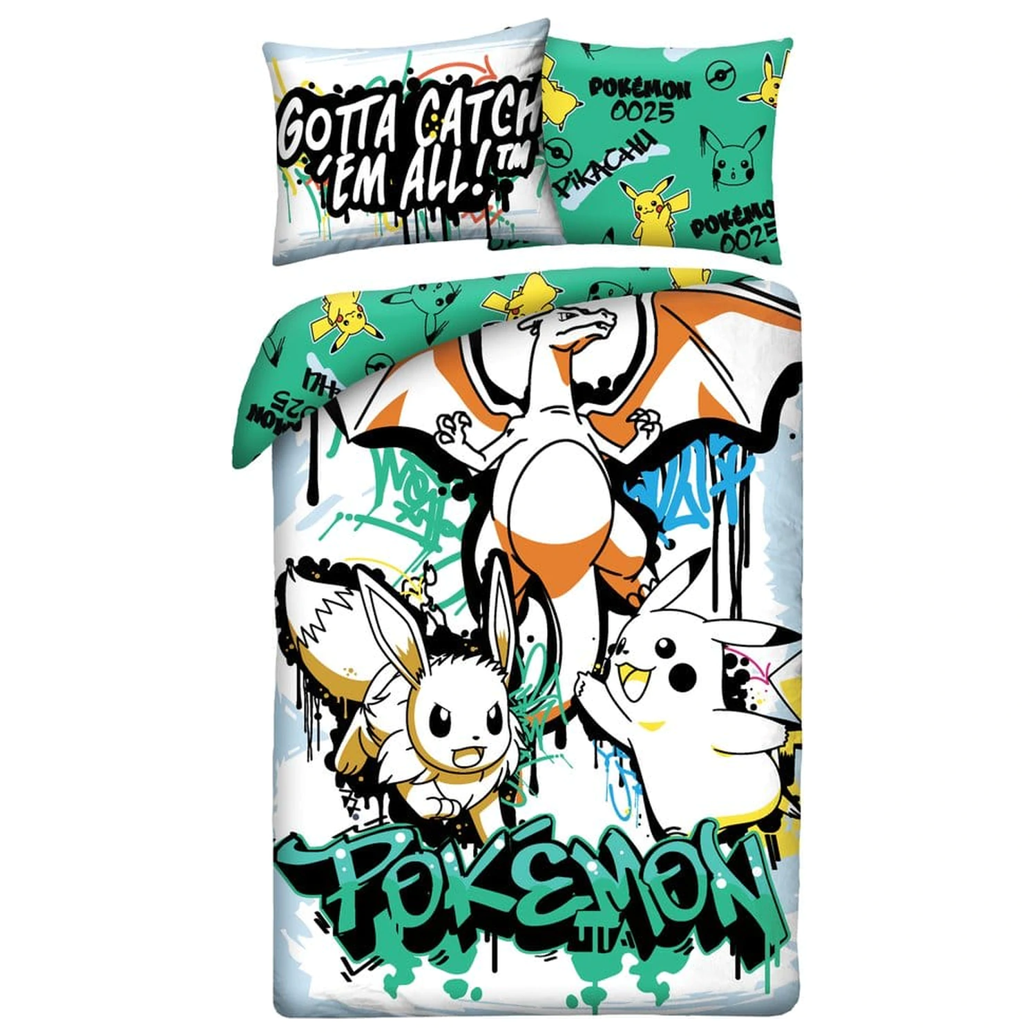Pokémon zestaw poszewek na kołdrę Ver. 18 140 x 200 cm / 70 x 90 cm zdjęcie produktu