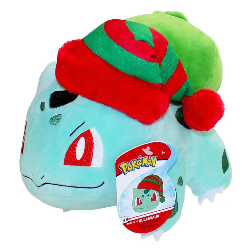 Pokémon Pluszowa Figurka Zimowy Bulbasaur z Czapką Świąteczną 20 cm zdjęcie produktu