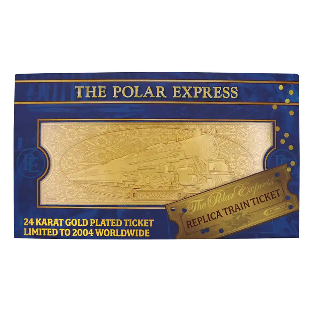 Polar Express Replika Biletu Kolejowego 24k Pozłacana Edycja Limitowana zdjęcie produktu
