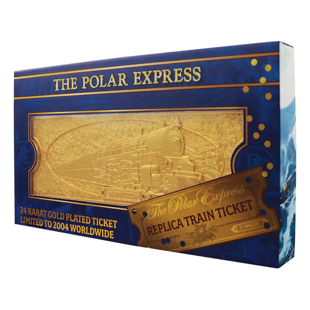 Polar Express Replika Biletu Kolejowego 24k Pozłacana Edycja Limitowana zdjęcie produktu
