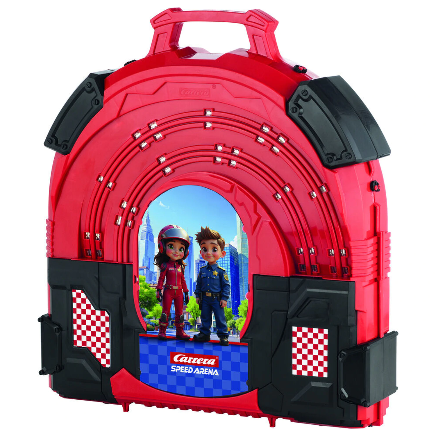 Police Chase wyścig w obudowie na torze wyścigowym zdjęcie produktu