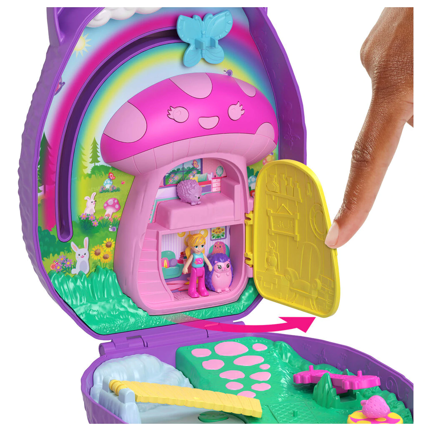 Polly Pocket Mama Hedgehog and Baby zestaw do zabawy zdjęcie produktu