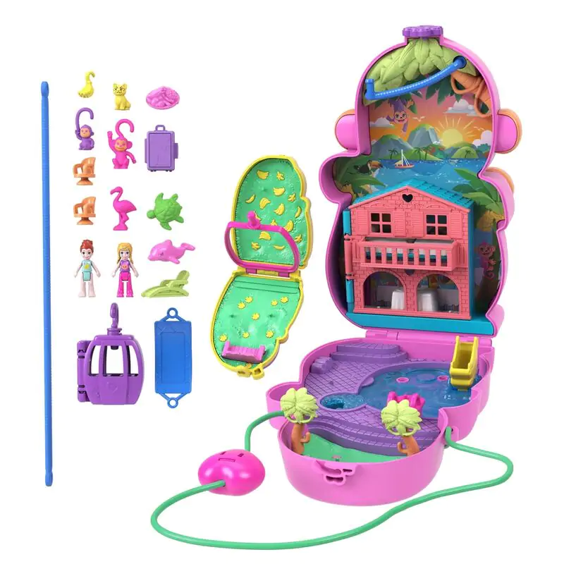 Polly Pocket zestaw do zabawy Mama monkey i torba dla dziecka zdjęcie produktu