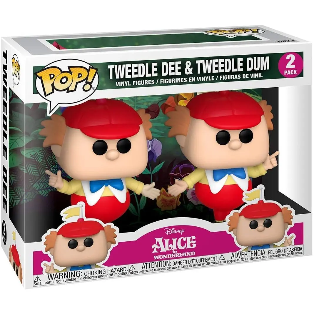 Alice in Wonderland POP! Disney Figurki winylowe 2-Pack Tweedle Dee & Dum 5 cm zdjęcie produktu