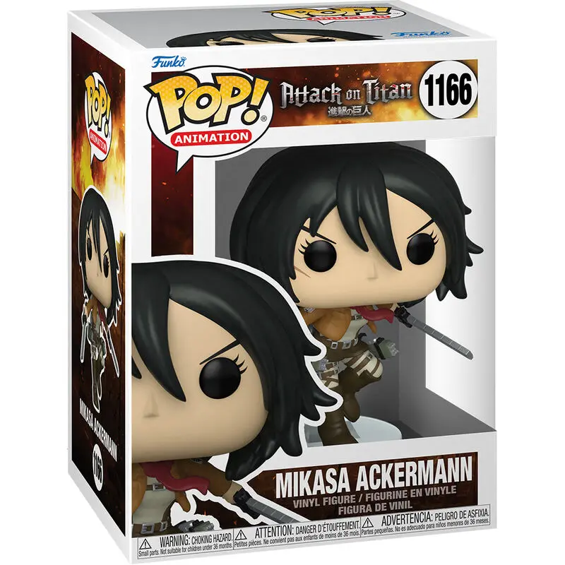 Attack on Titan POP! Animation Figurka Vinyl Mikasa Ackerman z Mieczami 9 cm zdjęcie produktu