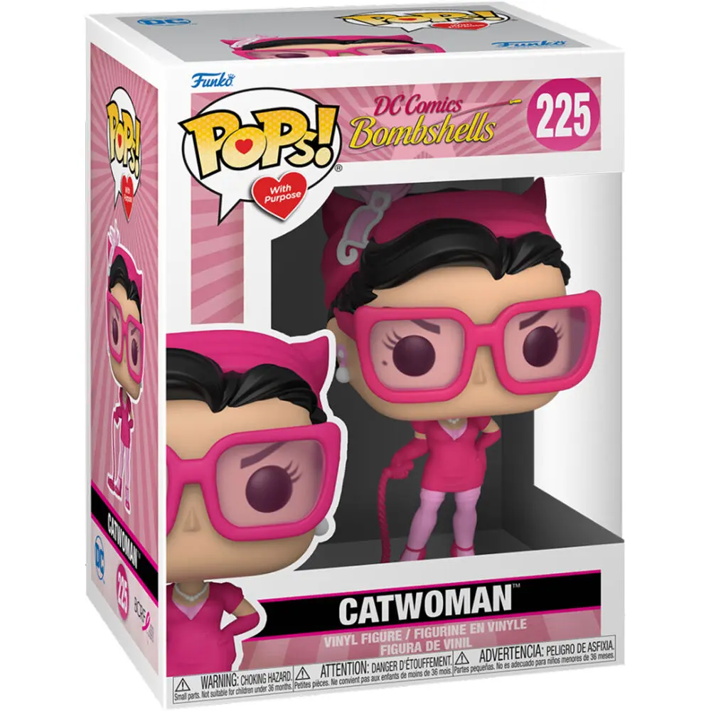 DC Comics POP! Heroes Figurka winylowa BC Awareness - Bombshell Catwoman 9 cm zdjęcie produktu