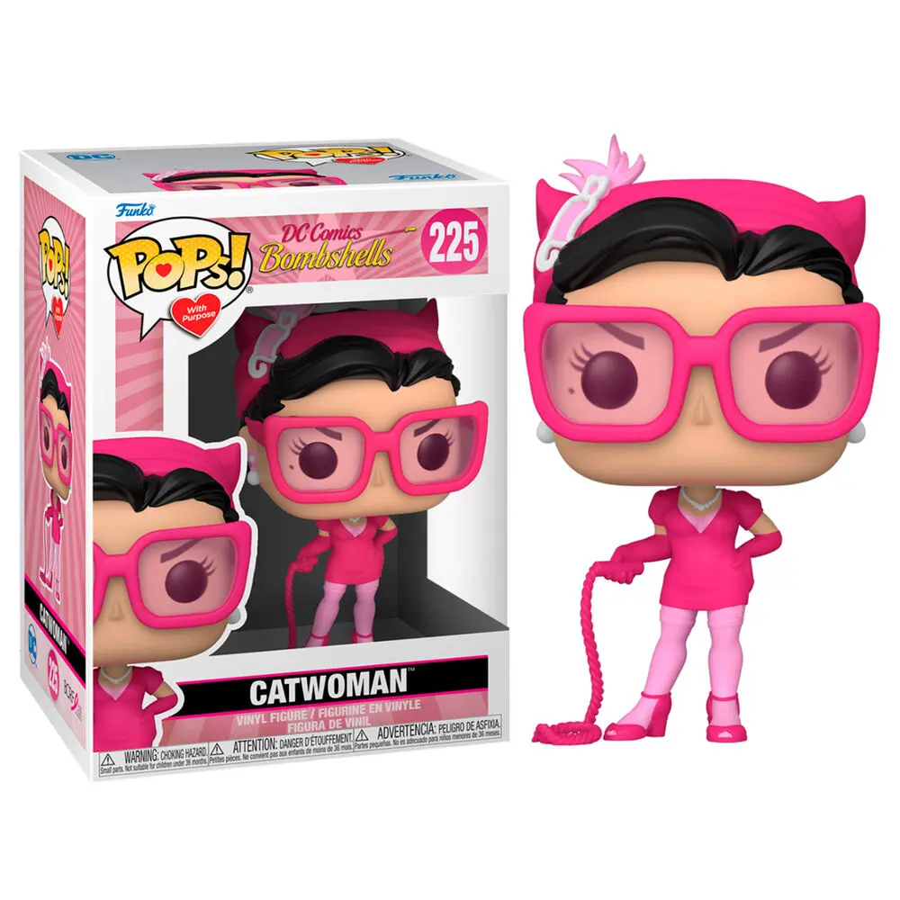 DC Comics POP! Heroes Figurka winylowa BC Awareness - Bombshell Catwoman 9 cm zdjęcie produktu