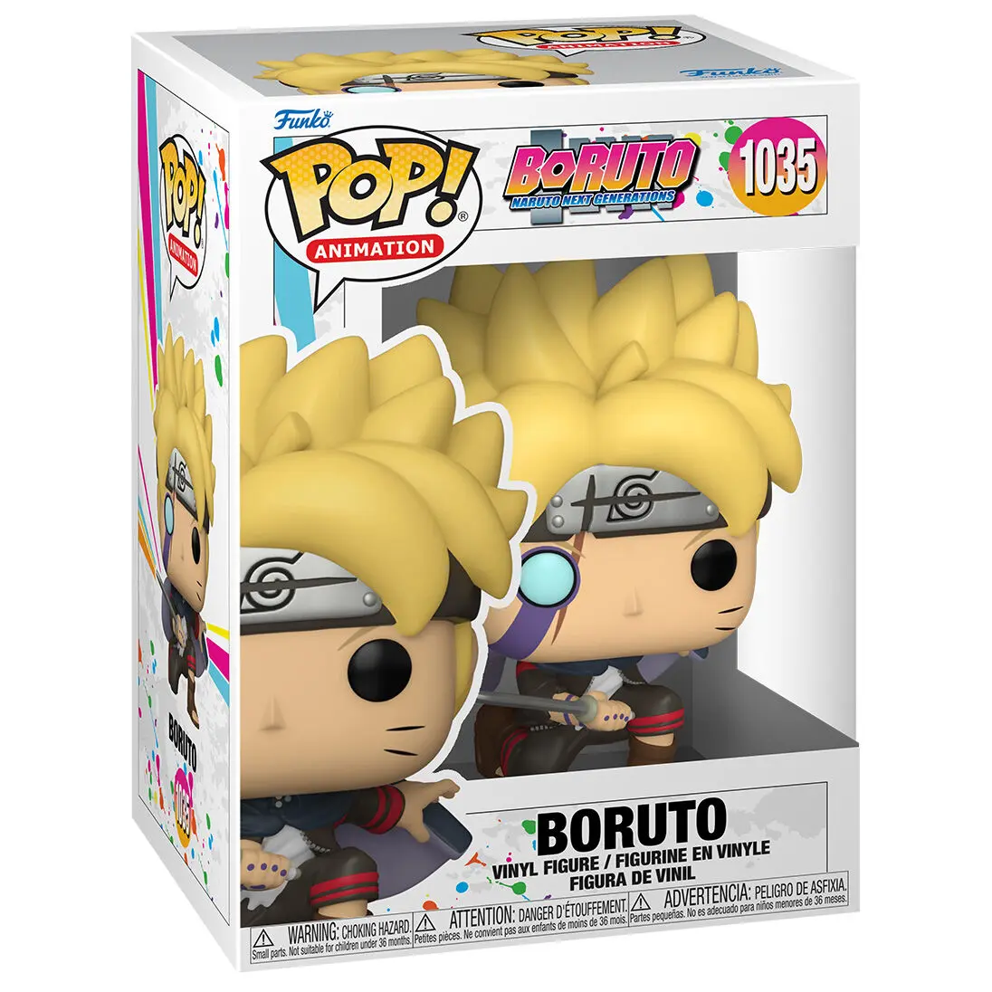 Boruto: Naruto Next Generations POP! Animation Figurka winylowa Boruto Uzumaki z Znakami 9 cm zdjęcie produktu