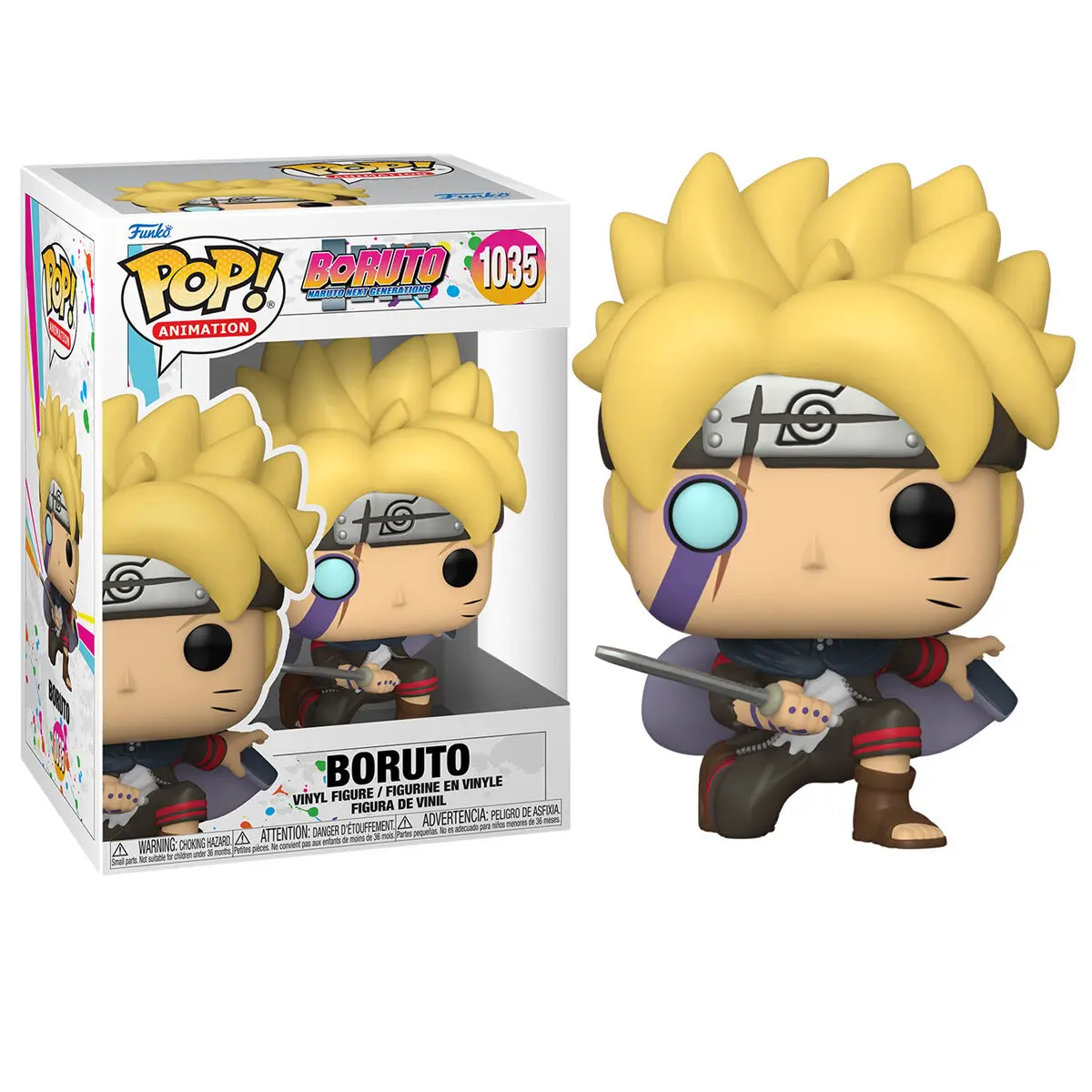 Boruto: Naruto Next Generations POP! Animation Figurka winylowa Boruto Uzumaki z Znakami 9 cm zdjęcie produktu