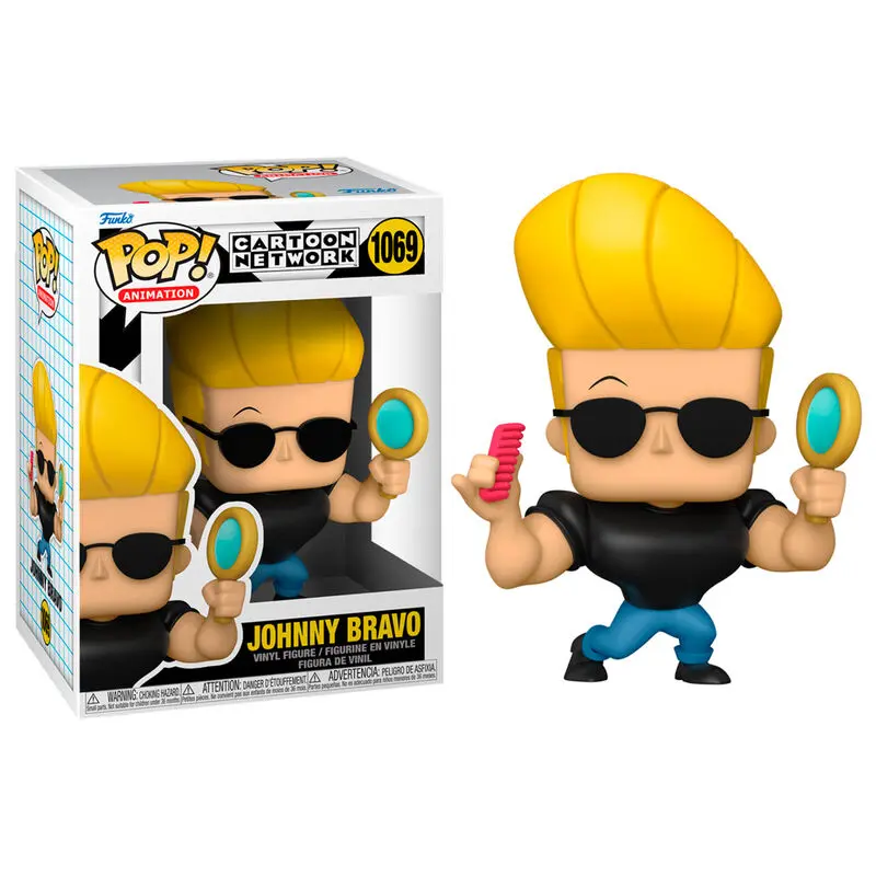Johnny Bravo POP! Animation Winylowa Figurka Johnny z Lusterkiem i Grzebieniem 9 cm zdjęcie produktu
