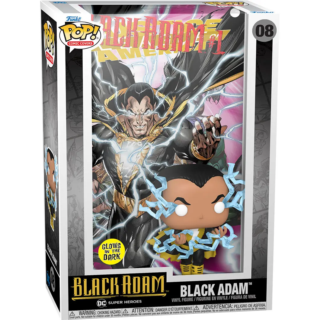 DC POP! Comic Cover Figurka winylowa Black Adam (Świecąca w ciemności) 9 cm zdjęcie produktu