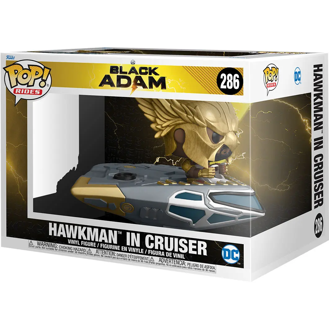 Black Adam POP! Rides Super Deluxe Figurka Winylowa Hawkman w Krążowniku 15 cm zdjęcie produktu