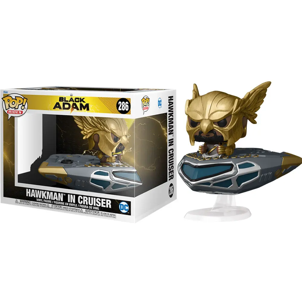 Black Adam POP! Rides Super Deluxe Figurka Winylowa Hawkman w Krążowniku 15 cm zdjęcie produktu