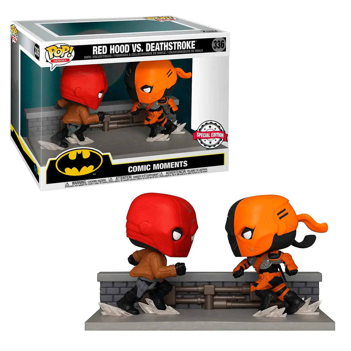 DC Comics POP Comic Moments! Figurki winylowe 2-Pack Red Hood Vs Deathstroke 9 cm zdjęcie produktu