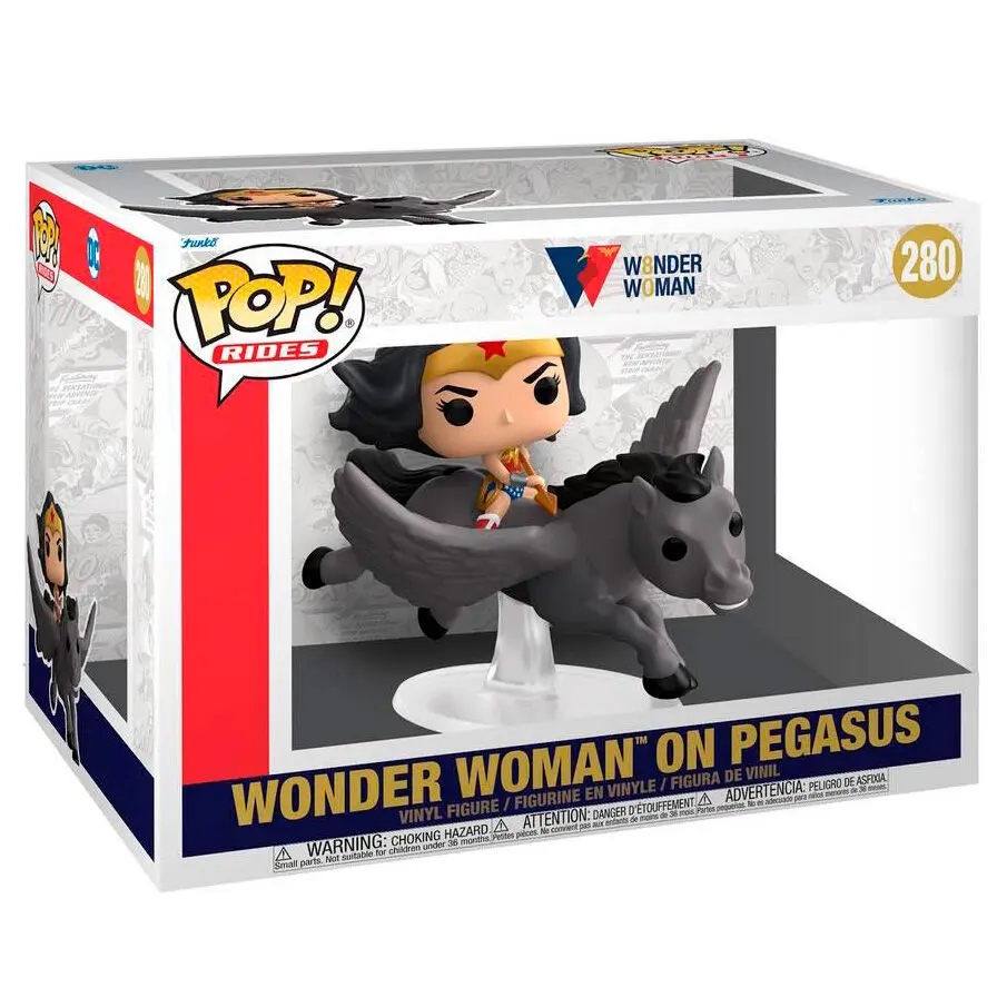 Wonder Woman POP! Rides Figurka Vinyl Wonder Woman 80th na Pegazie 15 cm zdjęcie produktu