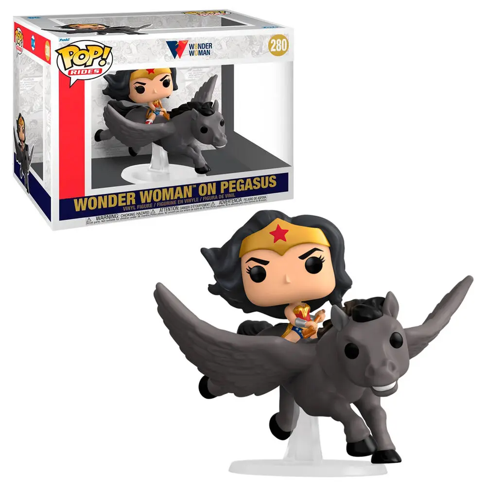 Wonder Woman POP! Rides Figurka Vinyl Wonder Woman 80th na Pegazie 15 cm zdjęcie produktu