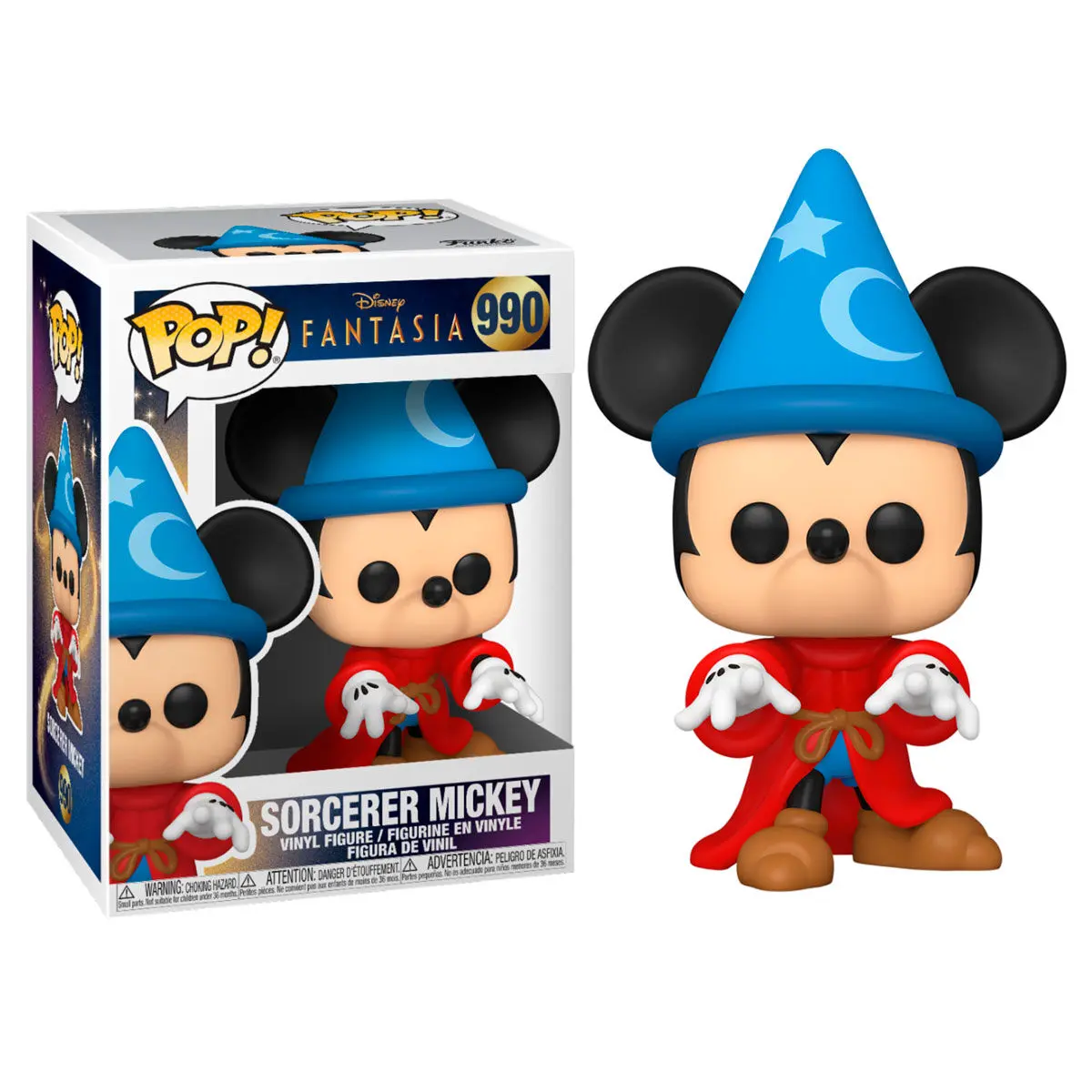 Fantazja 80. Rocznica POP! Disney Figurka Winylowa Czarodziej Mickey 9 cm zdjęcie produktu