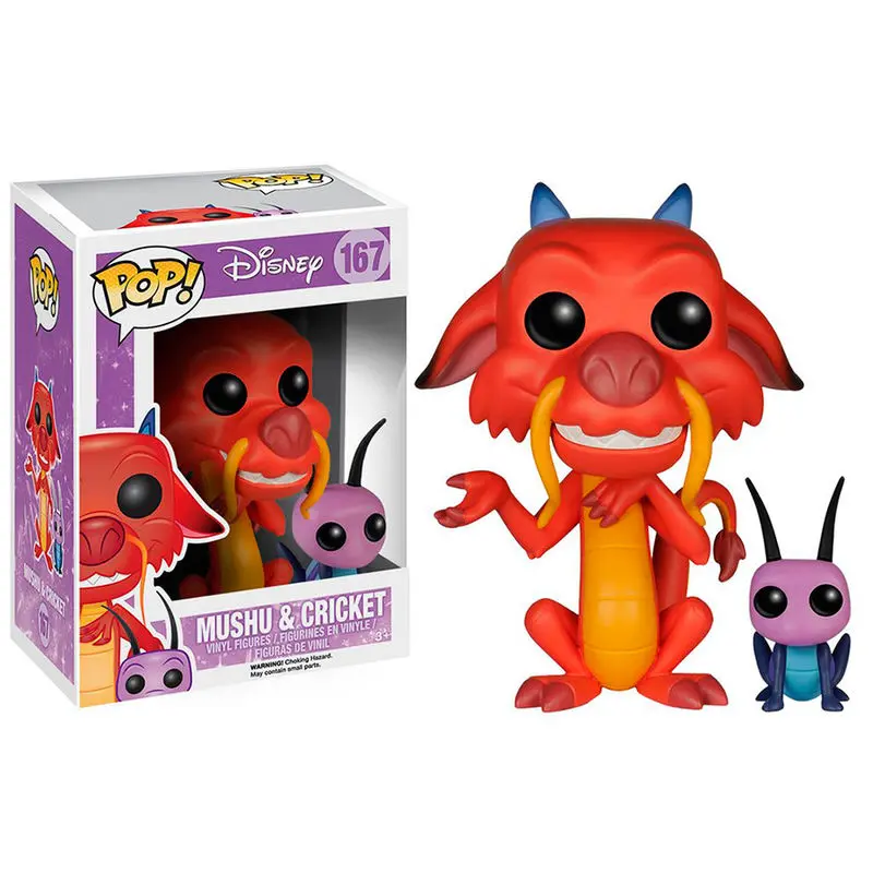 Mulan POP! Disney Figurka winylowa Mushu & Cri-Kee 7 cm zdjęcie produktu