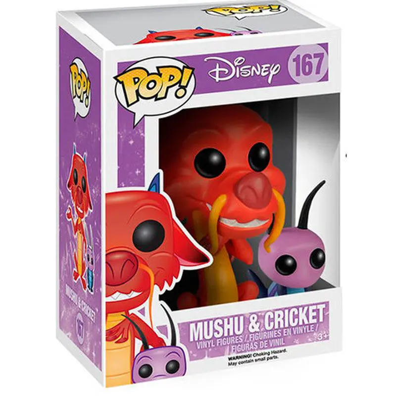 Mulan POP! Disney Figurka winylowa Mushu & Cri-Kee 7 cm zdjęcie produktu