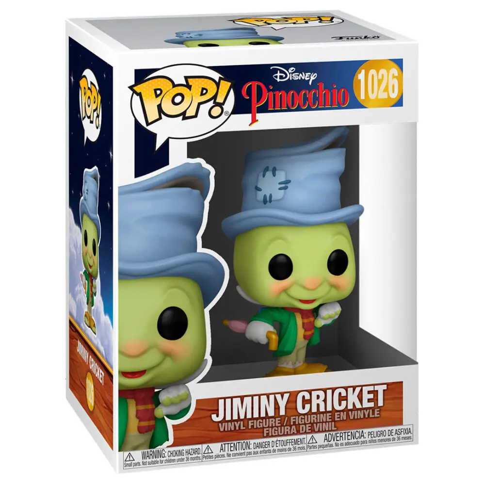 Pinokio 80th Anniversary POP! Disney Vinyl Figure Street Jiminy 9 cm zdjęcie produktu