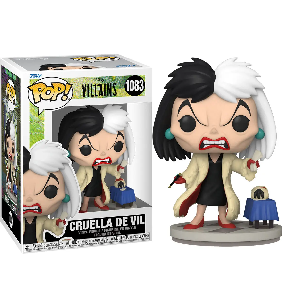 Disney: Villains POP! Figurka winylowa Disney Cruella de Vil 9 cm zdjęcie produktu