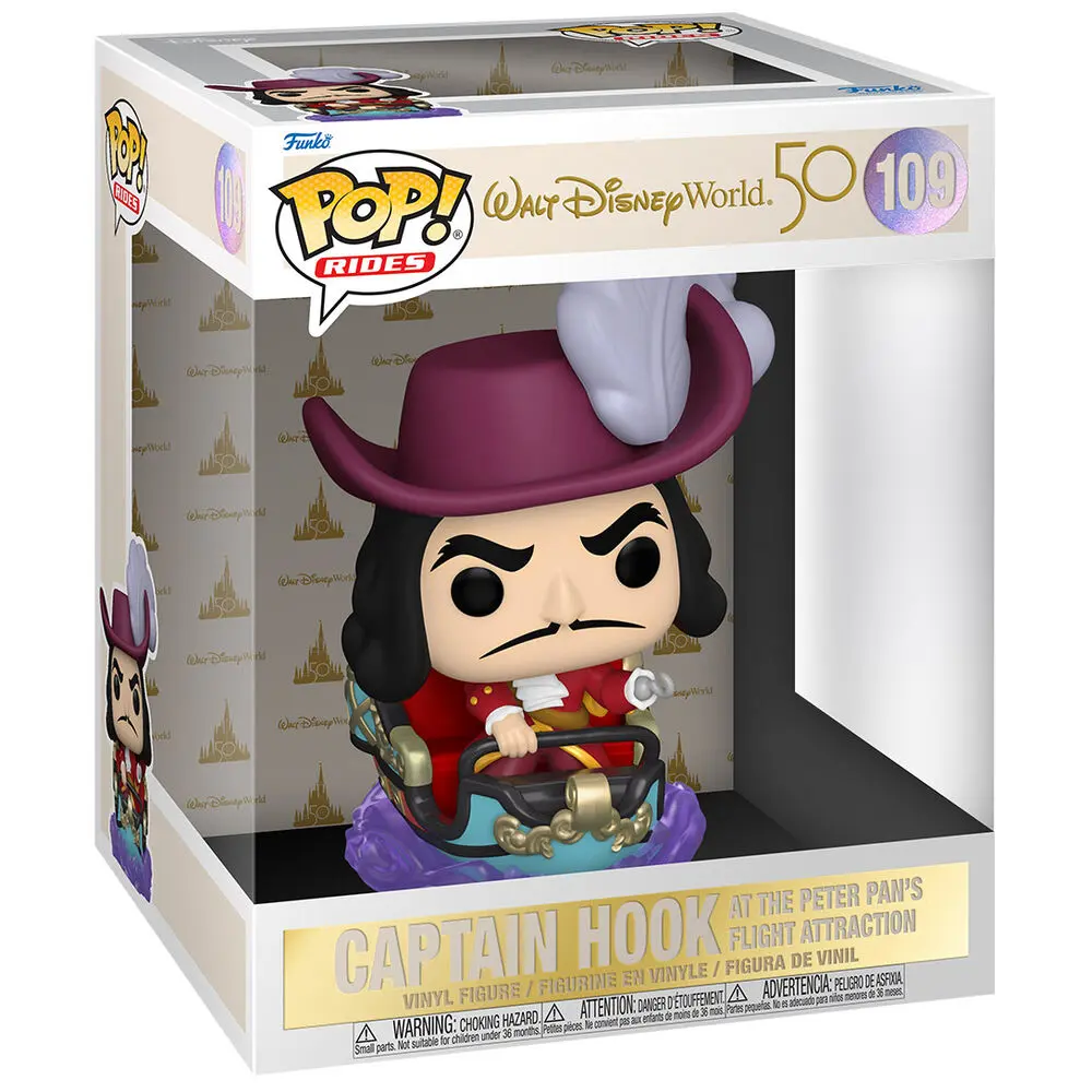 Walt Disney World 50th Anniversary POP! Rides Figurka winylowa Hook na Peter Pan Flight 15 cm zdjęcie produktu