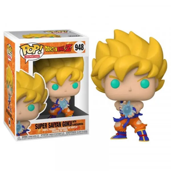 Dragon Ball Z POP! Animation Figurka Vinyl SS Goku z Falą Kamehameha 9 cm zdjęcie produktu