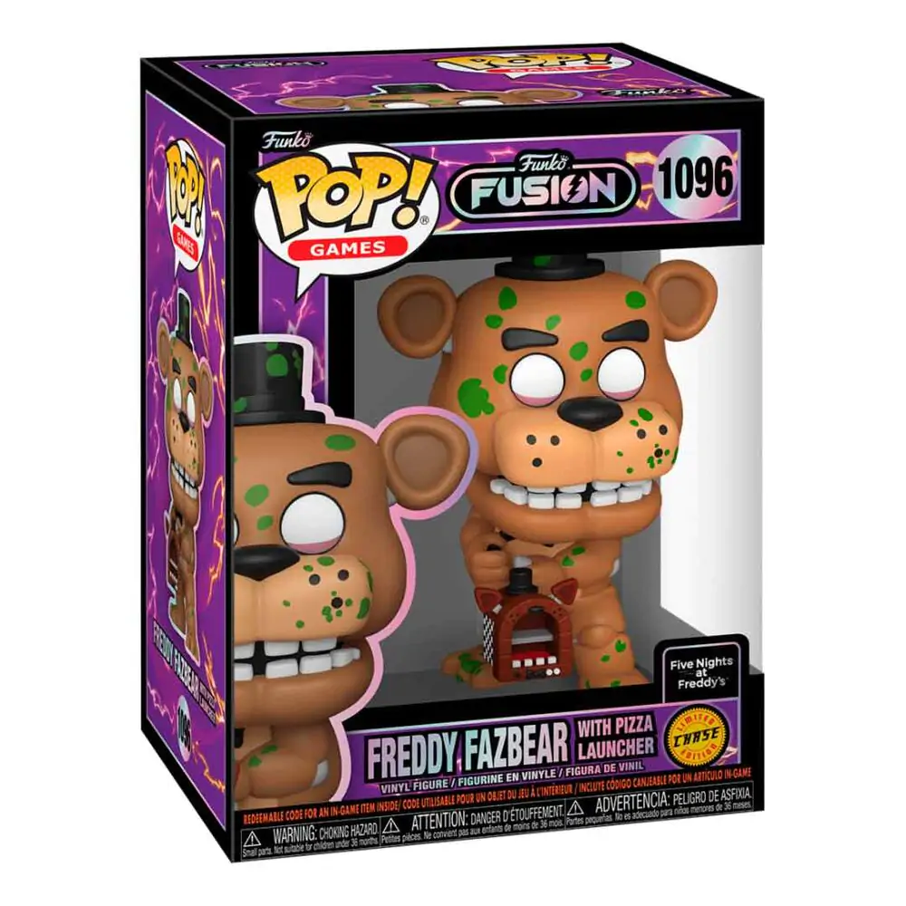 POP figure Funko Fusion Five Nights at Freddy's Freddy Fazbear z wyrzutnią pizzy Chase zdjęcie produktu